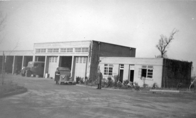 A view of the MT Shed which were between Hangar 4 and the Sergeants Mess