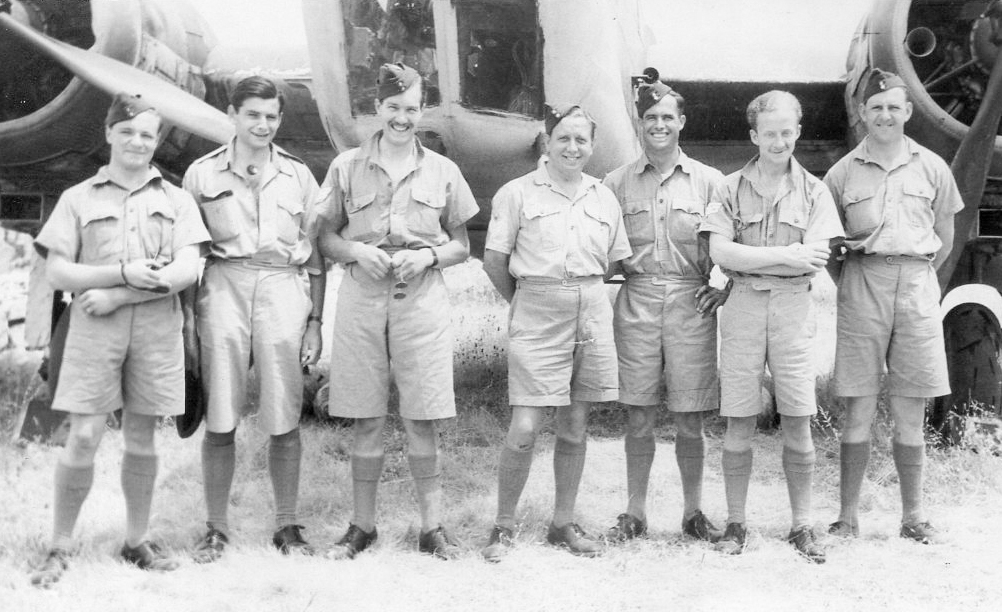 John Hadland - third from left - with unknown others probably in Malta