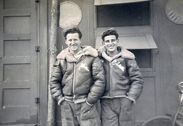 Ray Dorman (left) with Ray Dorman and Sam Weiner Watton 1945